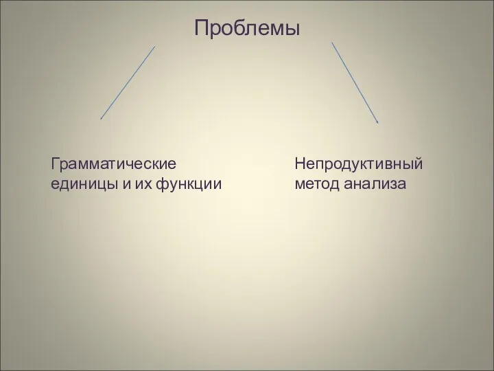 Проблемы