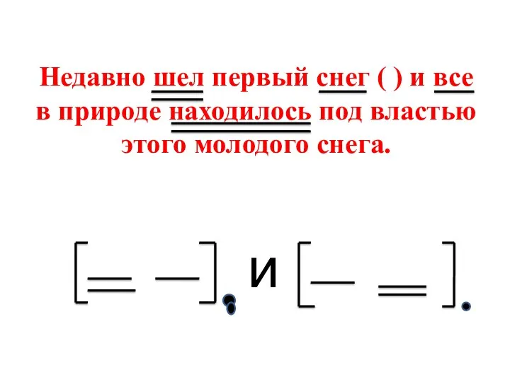 Недавно шел первый снег ( ) и все в природе