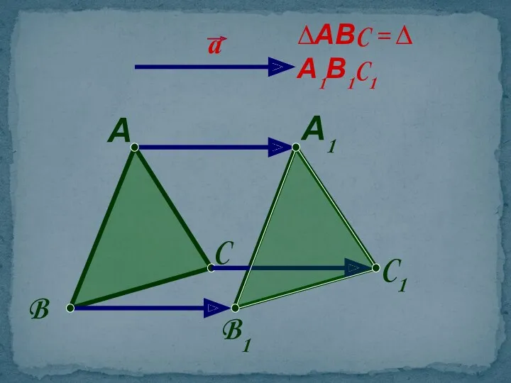 А1 C1 B1 ∆АВC = ∆ А1В1C1