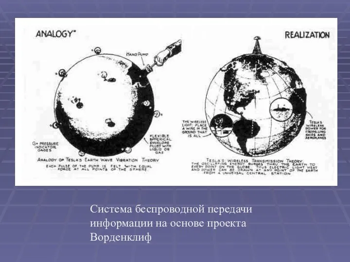 Система беспроводной передачи информации на основе проекта Ворденклиф