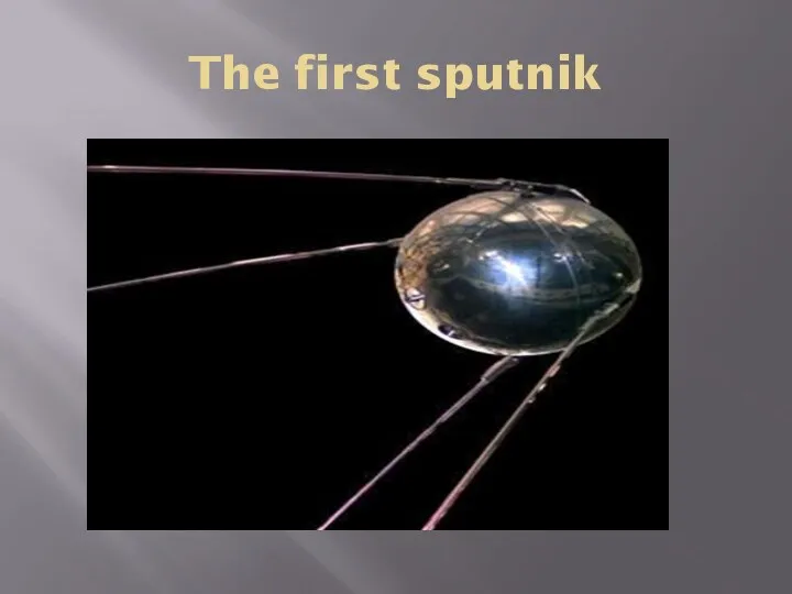 The first sputnik