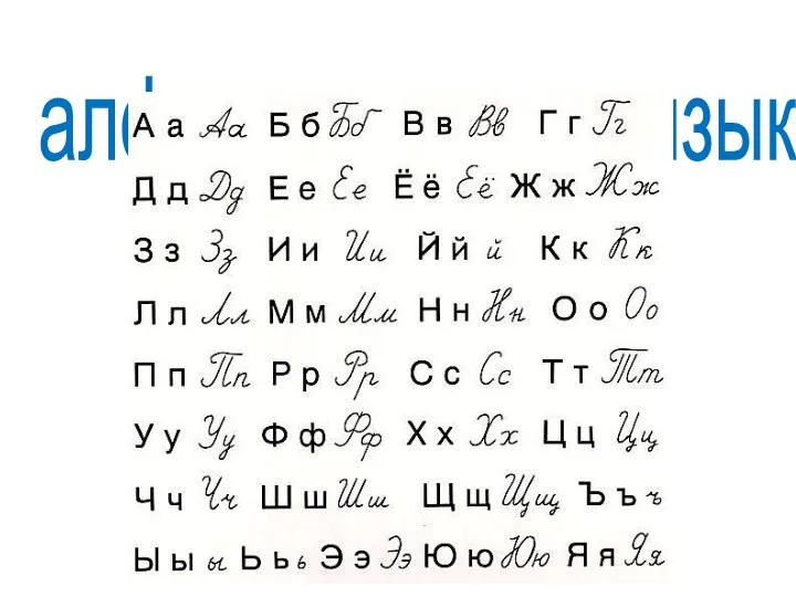 алфавит русского языка
