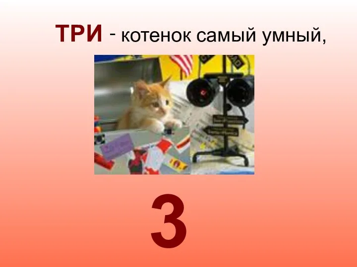 ТРИ ‑ котенок самый умный, 3