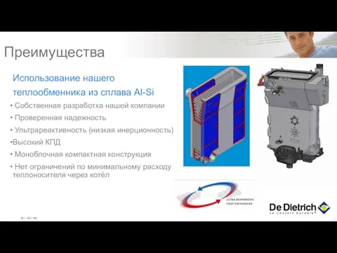 Использование нашего теплообменника из сплава Al-Si Собственная разработка нашей компании