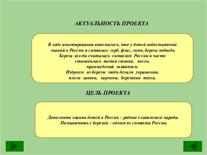 АКТУАЛЬНОСТЬ ПРОЕКТА В ходе анкетирования выяснилось, что у детей недостаточно