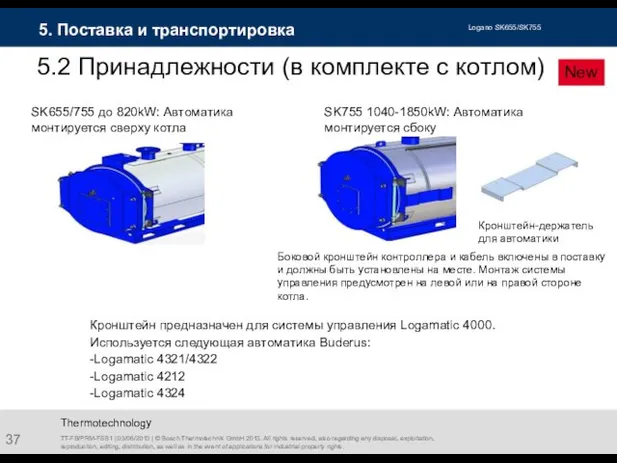 Thermotechnology Кронштейн-держатель для автоматики Кронштейн предназначен для системы управления Logamatic