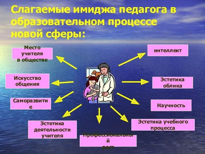 Слагаемые имиджа педагога в образовательном процессе новой сферы: интеллект Эстетика