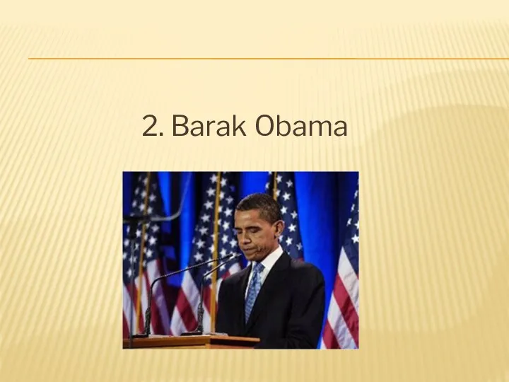 2. Barak Obama