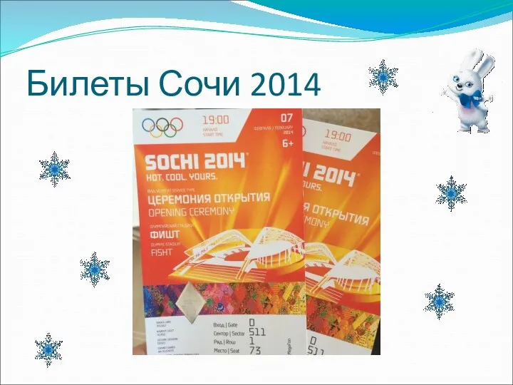 Билеты Сочи 2014