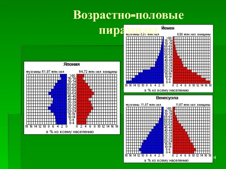 Возрастно-половые пирамиды