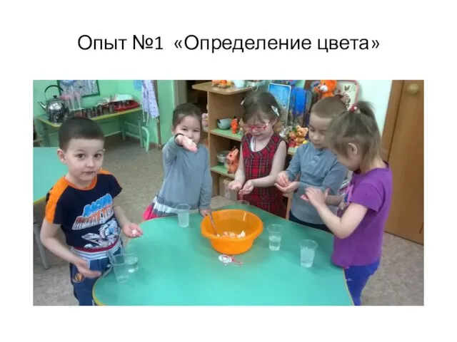 Опыт №1 «Определение цвета»