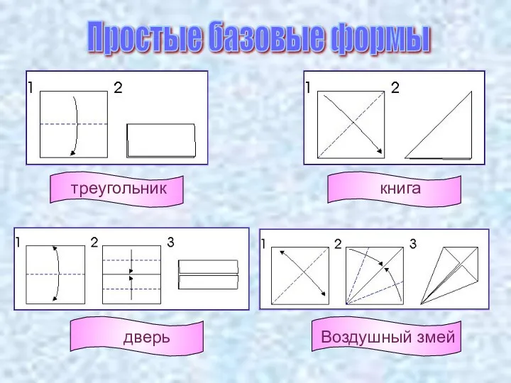 треугольник книга дверь Воздушный змей Простые базовые формы