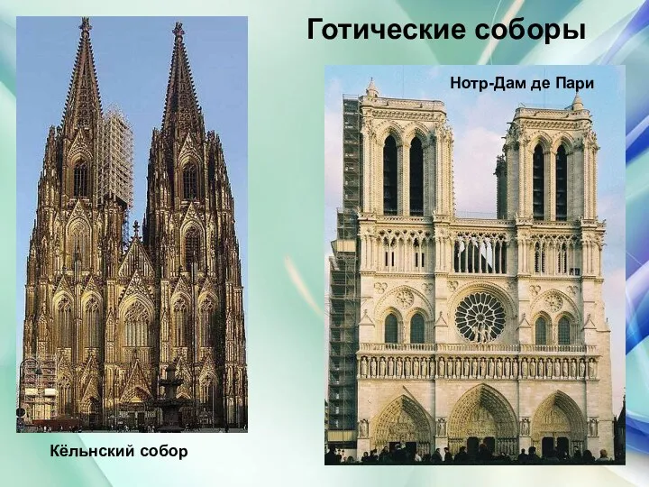 Готические соборы Кёльнский собор Нотр-Дам де Пари
