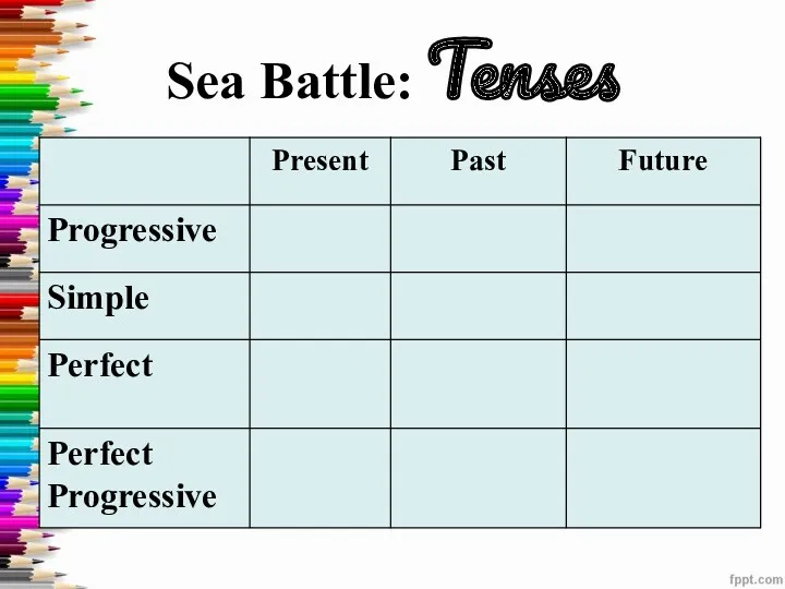 Sea Battle: Tenses