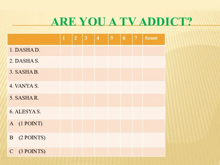 Are you a TV Addict?
