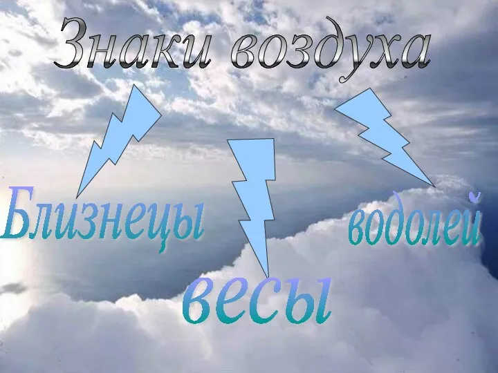 Знаки воздуха Близнецы весы водолей