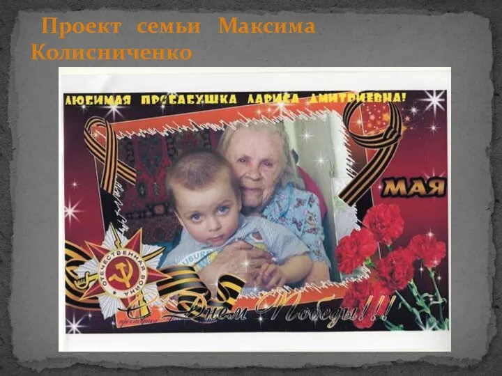 Проект семьи Максима Колисниченко