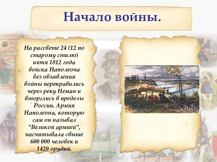 Начало войны. На рассвете 24 (12 по старому стилю) июня