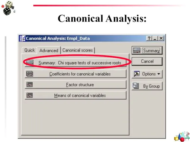 Canonical Analysis: