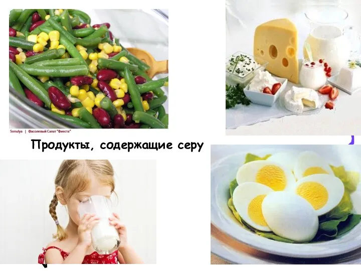 Продукты, содержащие серу