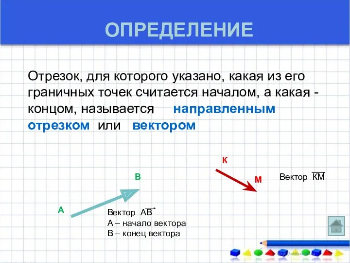 ОПРЕДЕЛЕНИЕ Отрезок, для которого указано, какая из его граничных точек