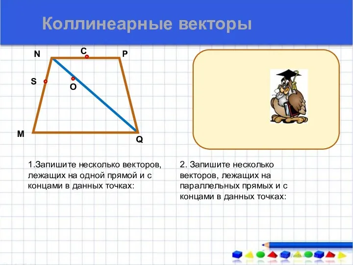 Ненулевые векторы называются коллинеарными, если они лежат либо на одной