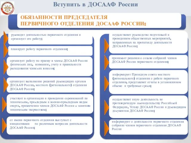 Вступить в ДОСААФ России Принципы создания платформы руководит деятельностью первичного