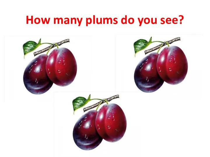 How many plums do you see?
