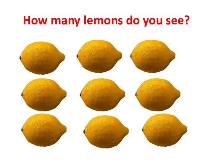 How many lemons do you see?