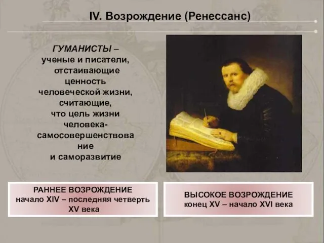 ГУМАНИСТЫ – ученые и писатели, отстаивающие ценность человеческой жизни, считающие,