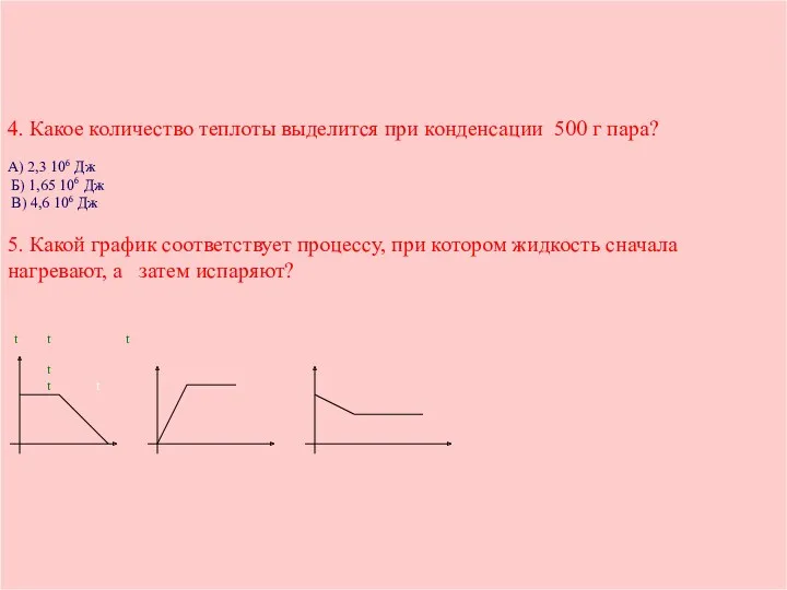 4. Какое количество теплоты выделится при конденсации 500 г пара?