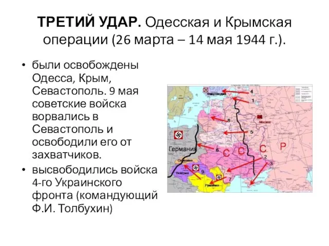 ТРЕТИЙ УДАР. Одесская и Крымская операции (26 марта – 14