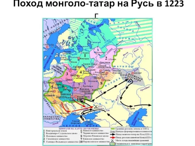 Поход монголо-татар на Русь в 1223 г.