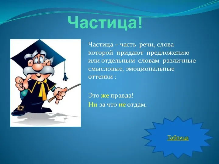 Частица! Частица – часть речи, слова которой придают предложению или