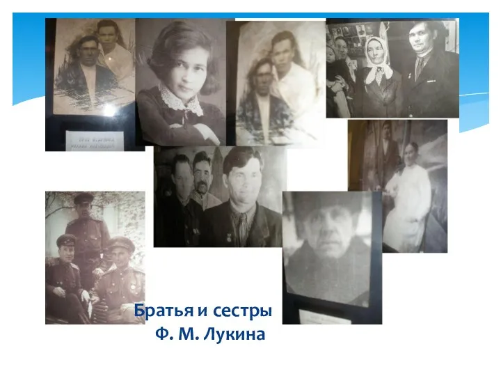 Братья и сестры Ф. М. Лукина