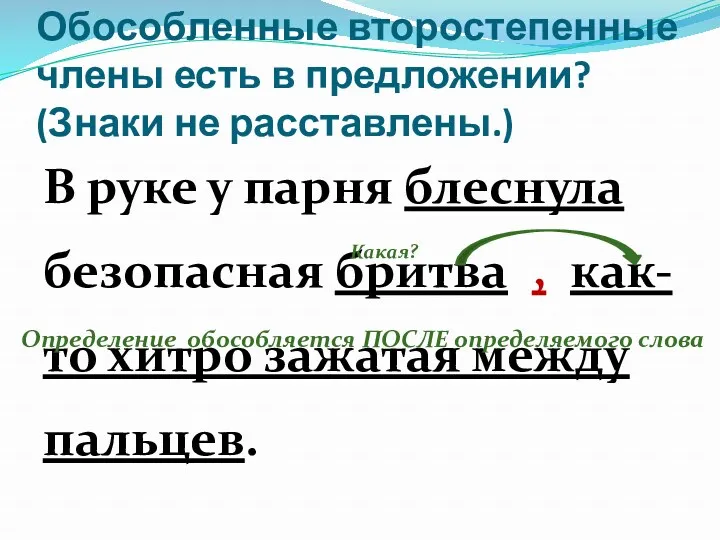 Обособленные второстепенные члены есть в предложении? (Знаки не расставлены.) В