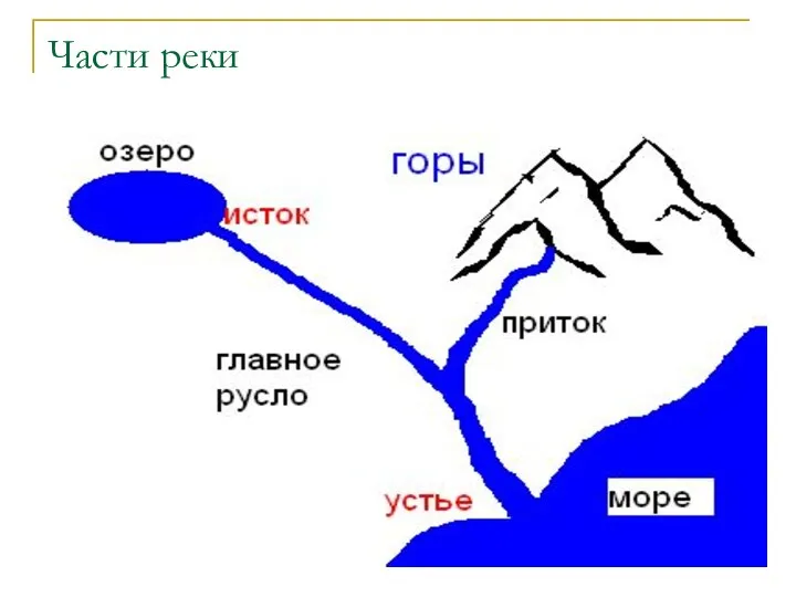 Части реки