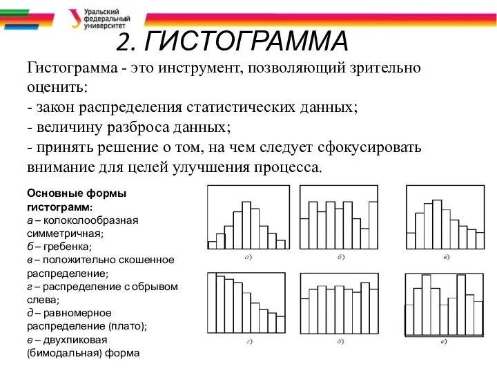 Гистограмма - это инструмент, позволяющий зрительно оценить: - закон распределения