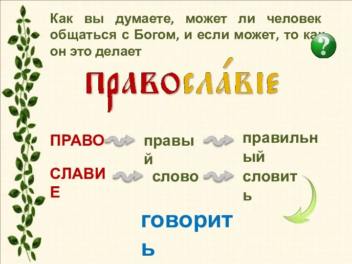 ПРАВО правый правильный СЛАВИЕ словить слово говорить Как вы думаете,