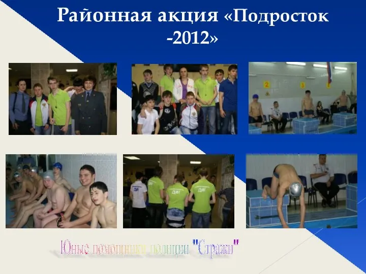 Районная акция «Подросток -2012» Юные помощники полиции "Стражи"