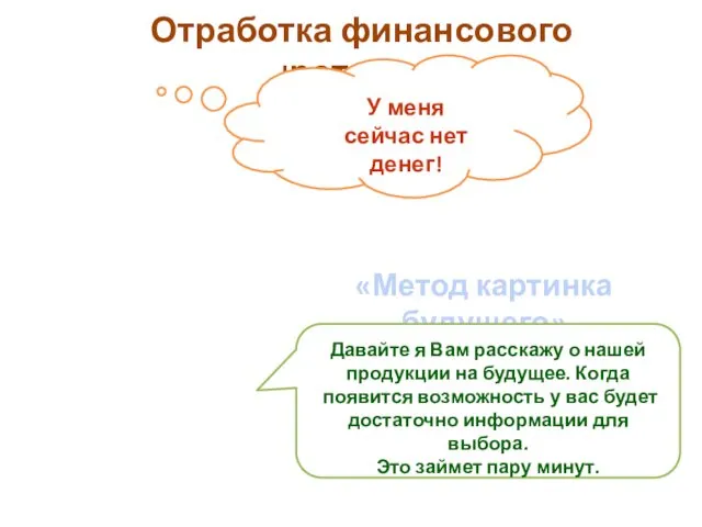 Отработка финансового сопротивления «Метод картинка будущего»