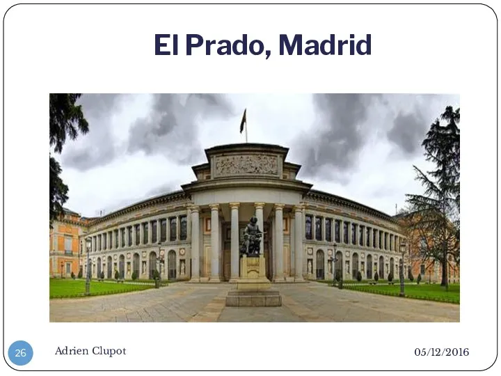 El Prado, Madrid 05/12/2016 Adrien Clupot