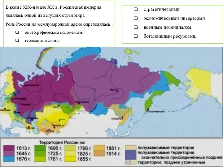 В конце XIX-начале XX в. Российская империя являлась одной из ведущих стран мира.