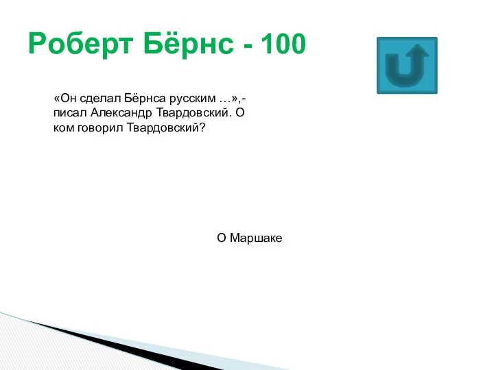 Роберт Бёрнс - 100 «Он сделал Бёрнса русским …»,- писал