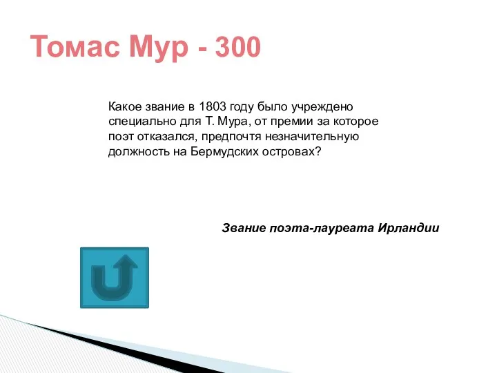 Томас Мур - 300 Какое звание в 1803 году было