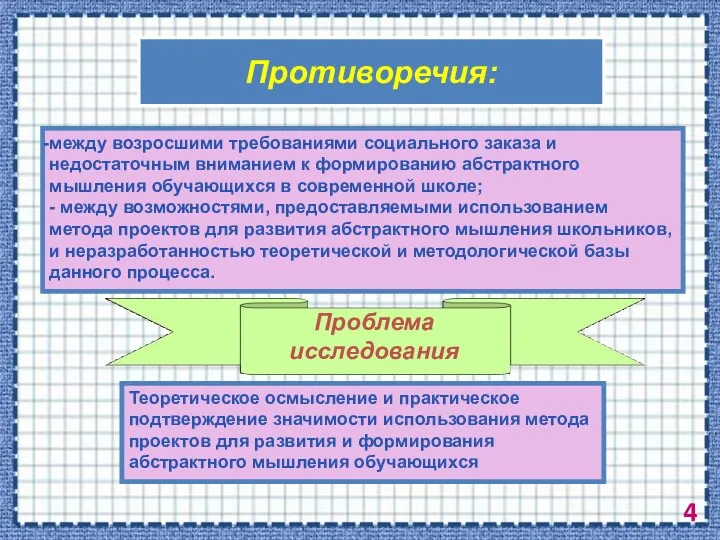 Противоречия: между возросшими требованиями социального заказа и недостаточным вниманием к