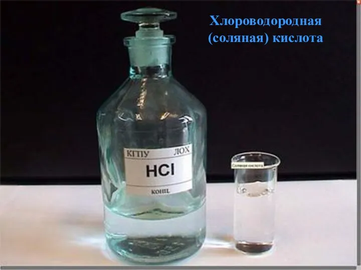 Хлороводородная (соляная) кислота