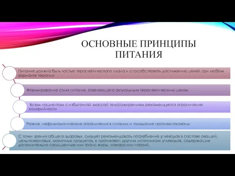 ОСНОВНЫЕ ПРИНЦИПЫ ПИТАНИЯ