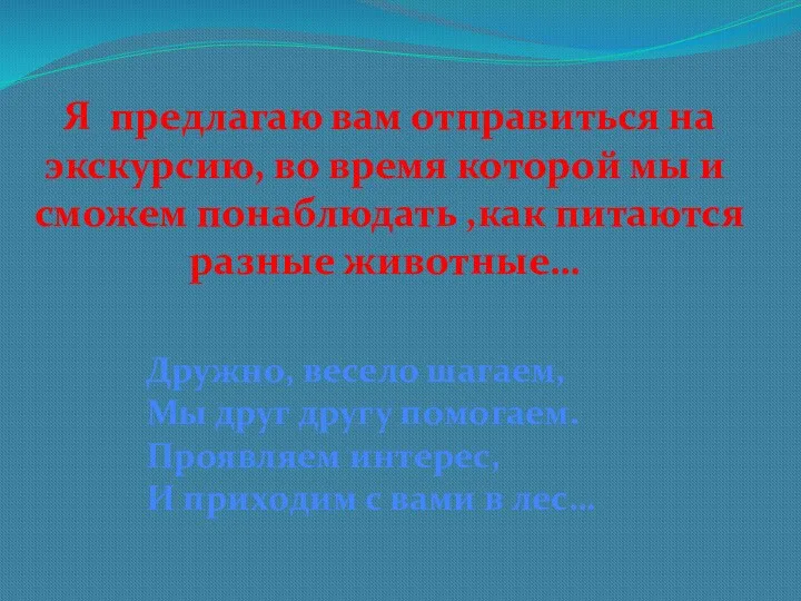 Я предлагаю вам отправиться на экскурсию, во время которой мы