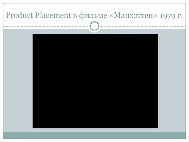 Product Placement в фильме «Манхэттен» 1979 г.